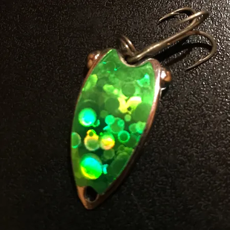 Fish Itt First Double Dancer Blade Bait, Verde/Níquel, 7g, UV, #12500