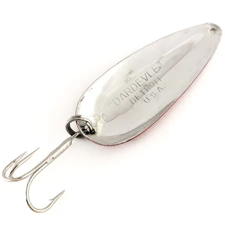 Dardevle Dardevlet Cucharilla, Red/White/Nickel, 21g, Lance largo, #12511