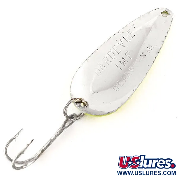 Cucharilla Eppinger Dardevle Imp UV, Amarillo/Rosa/Níquel, 11g, #12513