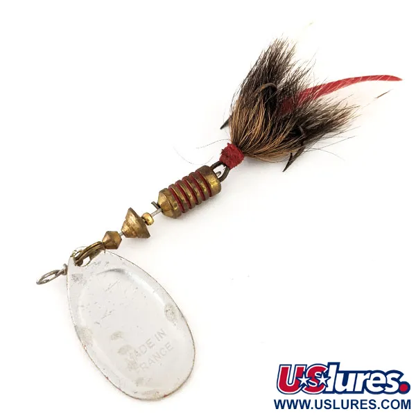 Mepps Aglia 3 Cucharilla, Rojo/Blanco, 7,3g, Cola de ardilla, #12551