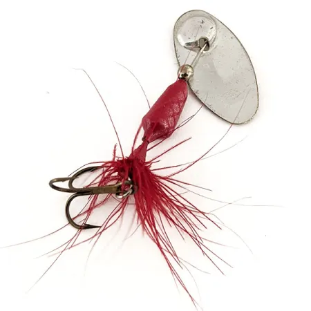 Yakima Bait Vibric Rooster Tail Cucharilla, Rojo, 1.7g, Offset-Body, #12567