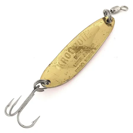 Luhr Jensen Krocodile Die #3 Cucharilla, Oro/Naranja, 10g, Lance, #12649