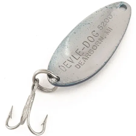 Dardevle Devle Dog 5200 Cucharilla, Níquel / Azul, 7g, Vintage, #12652