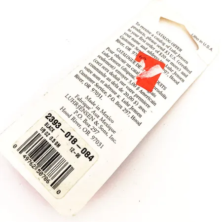 Luhr Jensen Hot Tail Cucharilla, Negro, 3.5g, Instant-Spin, #12676