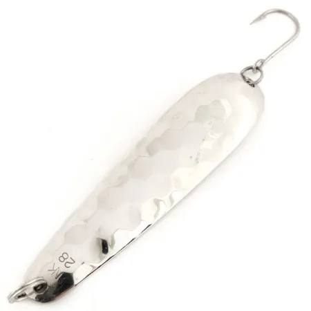 Len Thompson Northern King NK28 Cuchara, Plata, 14g, Martillado, #12691