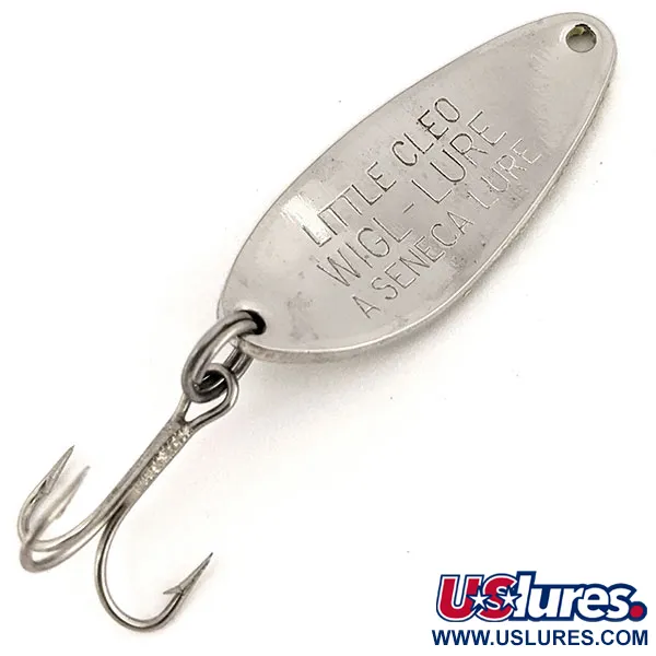 Little Cleo Seneca Glow Cucharilla, White/Nickel/Green, 7g, Glow, #12745