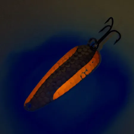 Wonderlure UV Cucharilla, Oro martillado/Naranja, 11g, UV, #12751