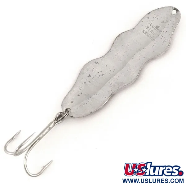 Lucky Strike Serpent Wobbler Cucharilla, Rojo/Blanco/Níquel, 18g, #12774