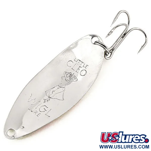 Seneca Little Cleo (Hula Girl) Cucharilla, Yellow/Red/Nickel, 5g, #12783