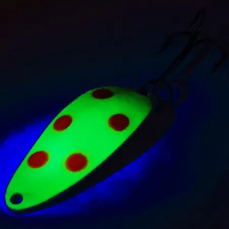 Seneca Little Cleo (Hula Girl) UV Cucharilla, Amarillo/Rojo, 10g, #12785