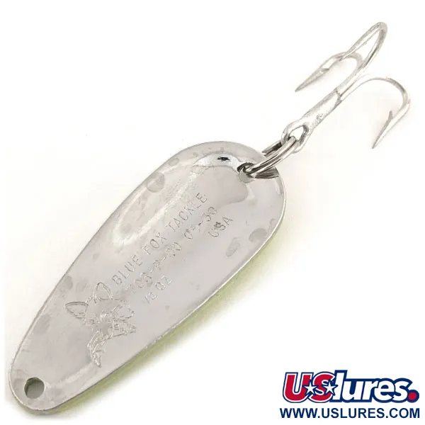 Cucharilla Blue Fox Tor-P-Do UV, Chartreuse/Rojo/Níquel, 14g, UV, #12796