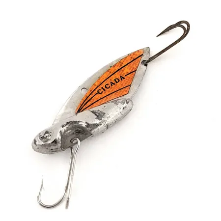 Reef Runner Cicada Blade Bait, Níquel/Naranja, 11g, Diseño USA, #12811