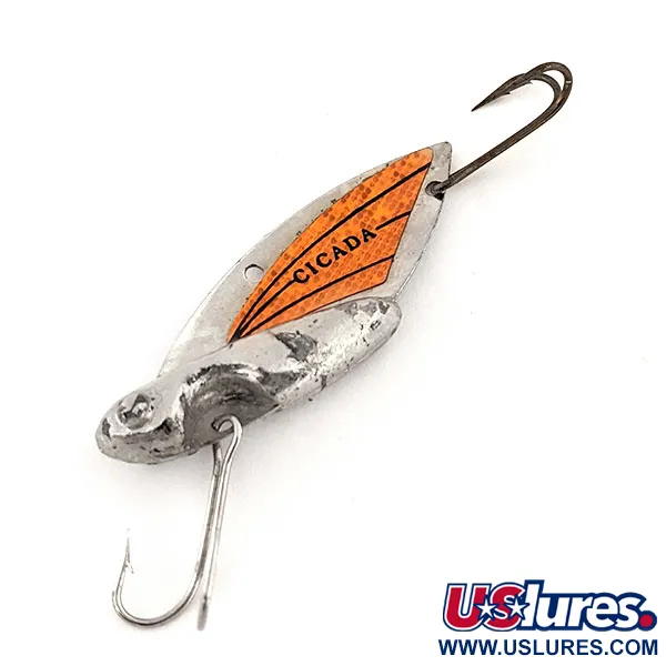 Reef Runner Cicada Blade Bait, Níquel/Naranja, 11g, Diseño USA, #12811