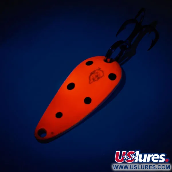 Cucharilla Eppinger Dardevle Lildevle UV, Rojo/Negro/Níquel, 3.4g, #12820