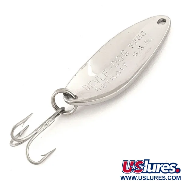 Dardevle Devle Dog 5200 Cucharilla, Níquel, 7g, Vintage, #12822