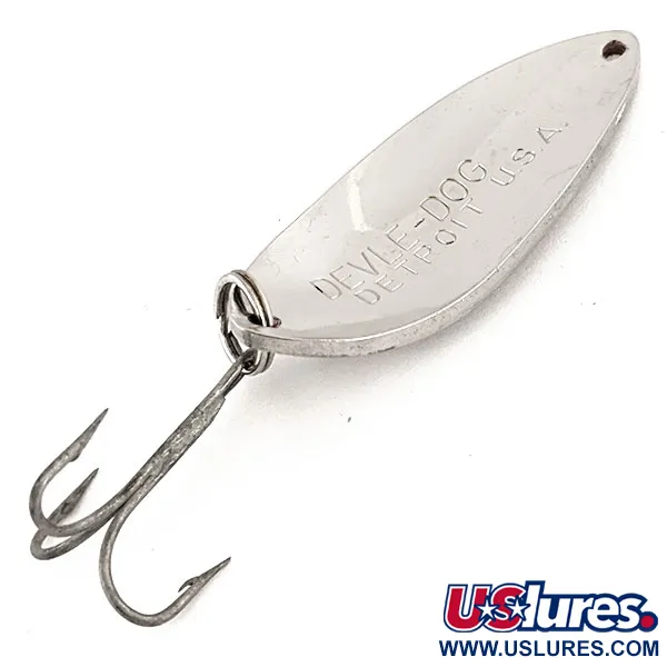 Dardevle Devle Dog 5400 Cucharilla, Níquel, 18g, Detroit USA, #12824