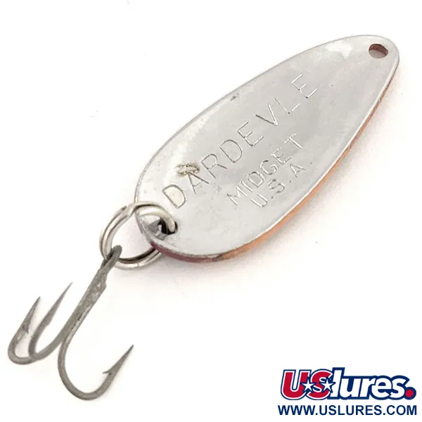 Cucharilla Eppinger Dardevle Midget, Rojo/Naranja, 6g, Níquel, #12829