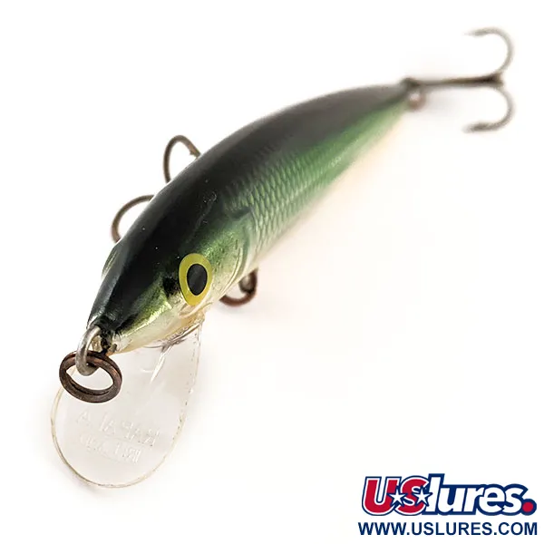 Rapala Husky Jerk 10 Señuelo, Plata-Verde-Oro, 10g, Suspending, #12839