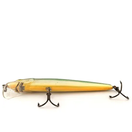 Rapala Husky Jerk 10 Señuelo, Plata-Verde-Oro, 10g, Suspending, #12839