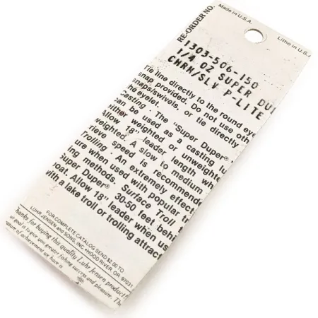 Luhr Jensen Super-Duper 506 Cucharilla, Níquel/Rojo, 7g, Retro, #12846