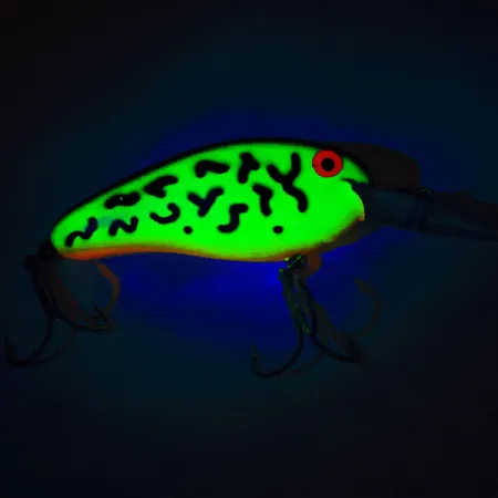 Bomber Fat Free Shad UV Crankbait, Fire Tiger, 10g, Acabado UV, #12876