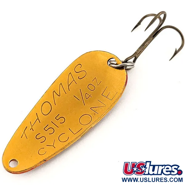 Thomas Cyclone Cucharilla, Naranja Oro, 7g, Escamas Relieve, #12881