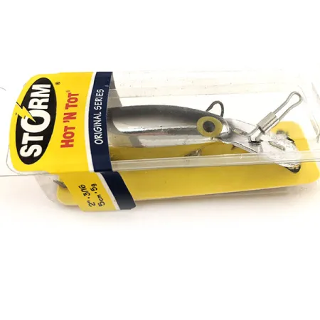 Storm Original Hot'N Tot Señuelo, Negro / Plata, 6,5g, Babero metálico, #12897