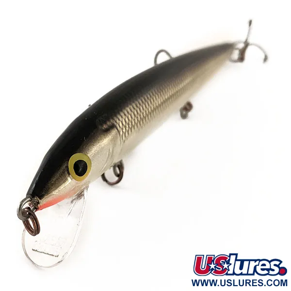 Rapala Husky Jerk 12 Minnow, Plata/Negro, 13g, Sonajero, #12946