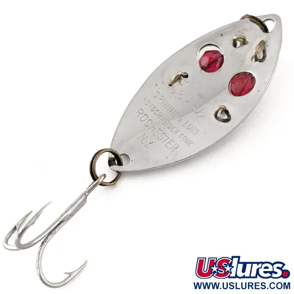 Hofschneider Red Eye junior Cucharilla, Níquel, 11g, cuentas rojas, #12952