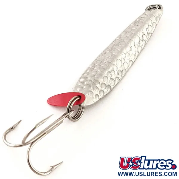 Bay de Noc Swedish Pimple Cucharilla, Níquel martilleado, 28g, #12966