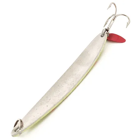 Bay De Noc Laker Taker UV Cucharilla, Níquel/Rojo/Amarillo, 21g, #12973