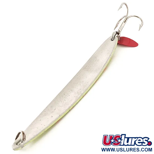 Bay De Noc Laker Taker UV Cucharilla, Níquel/Rojo/Amarillo, 21g, #12973