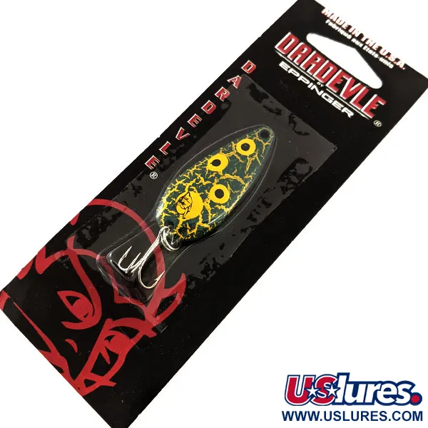 Eppinger Dardevle Spinnie Cucharilla, Frog, 9g, dorso cobre, #24480