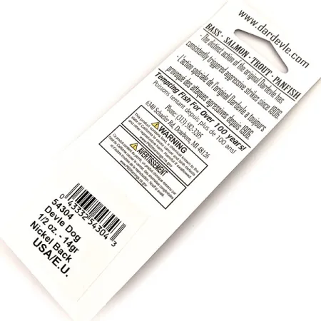 Eppinger Dardevle Devle Dog Glow Cuchara, Rojo-Naranja, 14g, Glow, #13013