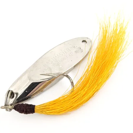 Cucharilla Acme Kastmaster, Níquel, 21g, Bucktail Amarillo, #13039