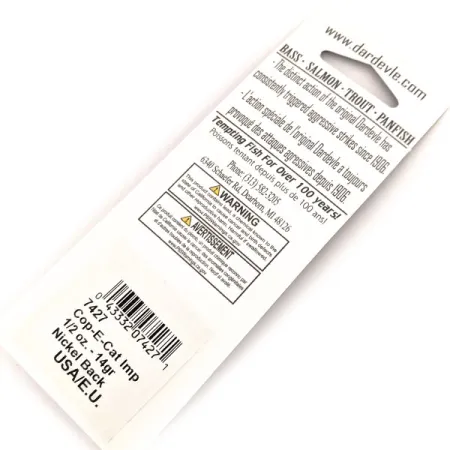 Eppinger Dardevle Cop-E-Cat 7400 Cucharilla, Naranja/Rojo, 14g, #13056