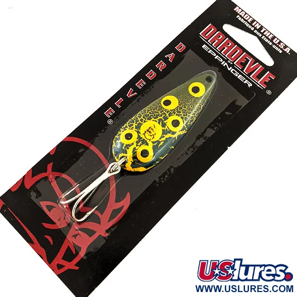 Eppinger Dardevle Imp Cucharilla, Frog, 11g, Nickel Back, #24484