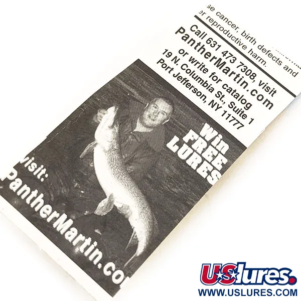 Panther Martin 2 Cucharilla, Plata, 2,5g, Puntos Rojos, #13062