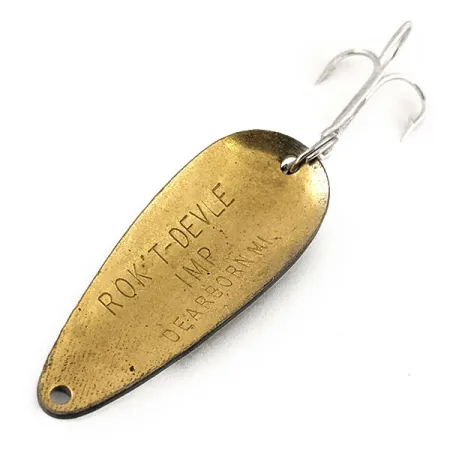 Dardevle Rok't Imp Cucharilla, Negro/Blanco/Latón, 21g, Latón, #13066