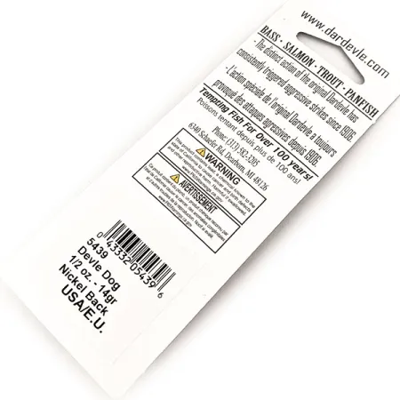 Eppinger Dardevle Devle Dog UV Cucharilla, Caballa, 14g, UV, #13091