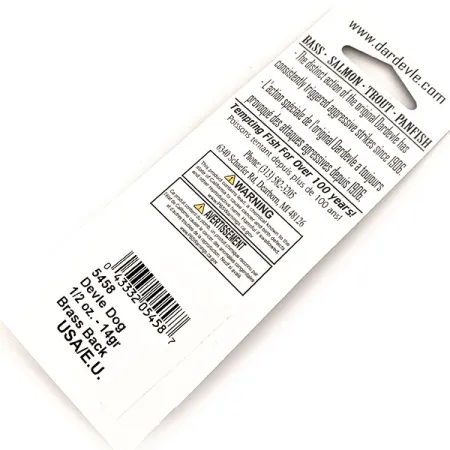 Cucharilla Eppinger Dardevle Devle Dog UV, Fire Tiger, 14g, UV, #13092