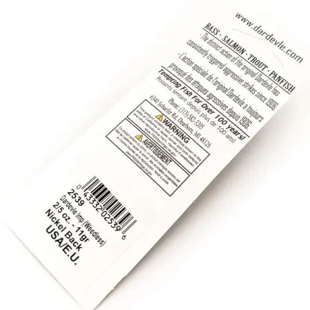 Eppinger Weedless Dardevle Imp UV Cucharilla, 39 Caballa/Níquel, 11g, #13095