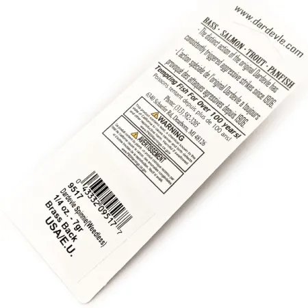 Eppinger Dardevle Spinnie, 7g Five of Diamonds, Cucharilla Anti-hierba #20297