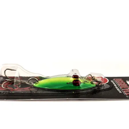 Eppinger Red Eye Wiggler UV Cucharilla, Electric Lime/Nickel, 7g, #13097