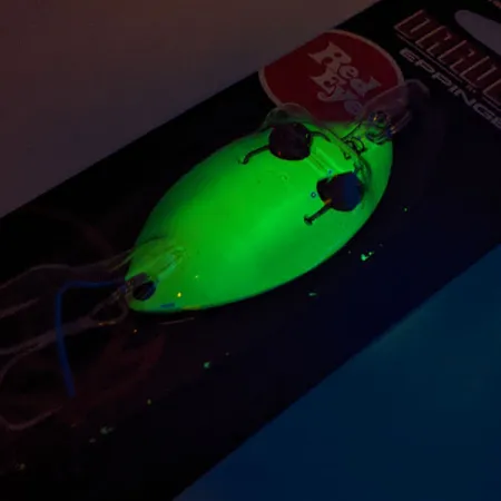 Eppinger Red Eye Wiggler UV Cucharilla, Electric Lime/Nickel, 7g, #13097