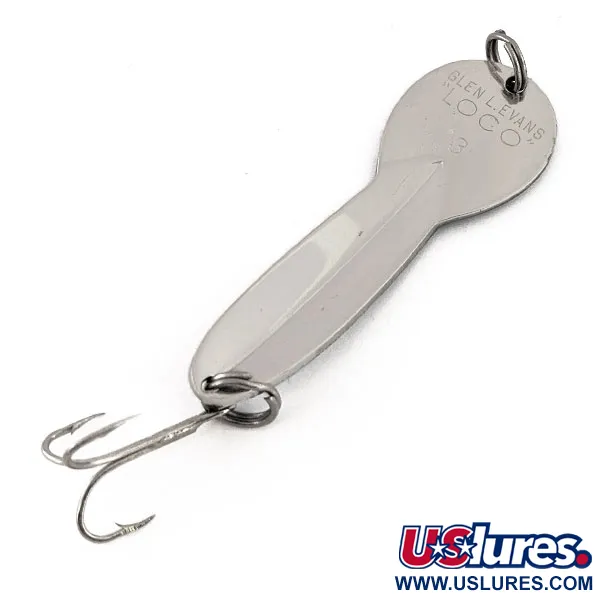 Glen Evans Loco 3 Cucharilla, Níquel / Azul, 17g, Prisma, #13100