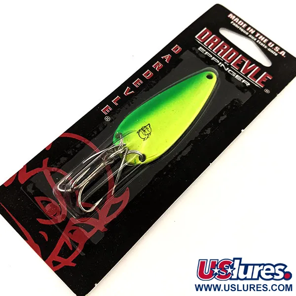 Dardevle Imp Klicker UV Cuchara, Electric Lime, 11g, UV, #24481