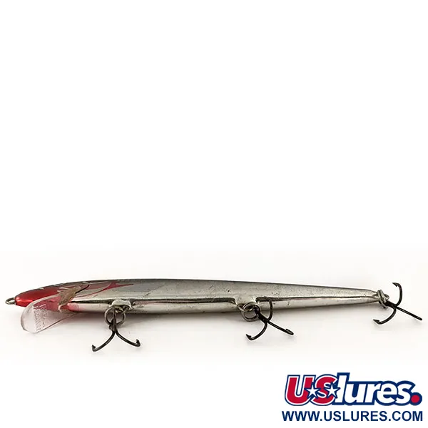 Rapala Husky Floating 13 Señuelo, Chrome Red Head, 9g, Balsa, #13120