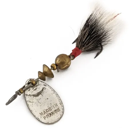 Mepps Aglia 0 Dressed Cucharilla, Plata, 2,5g, Cola de ardilla, #13124