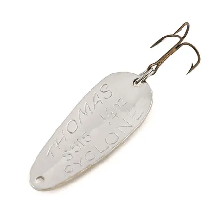 Thomas Cyclone Cucharilla, Níquel martillado, 7g, Detalles rojos, #13131